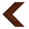 Ekena Millwork 11"W x 12"H x 3/4"D Vintage Farmhouse 3 1/2" Chevron, Barnwood Decor Collection, Salvage Red DECR11X12X075CHVRD - alternate 1